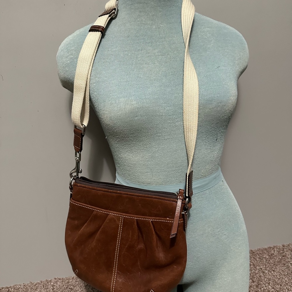 Coach Brown Leather Crossbody Bag